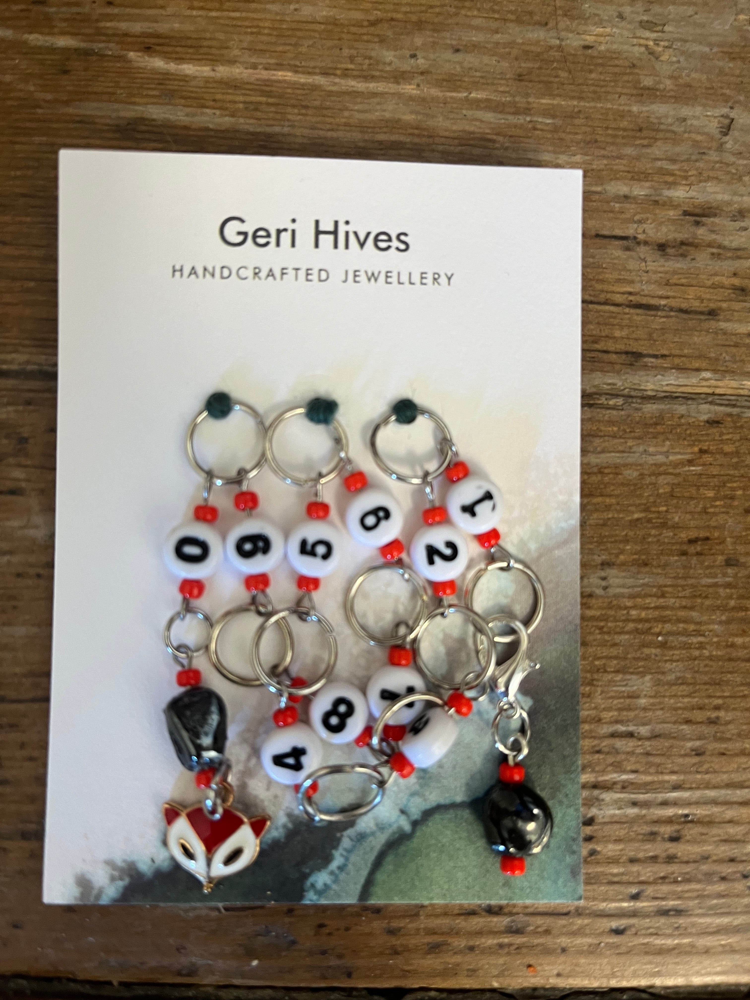 Geri Hives Numbered Stitchmarkers